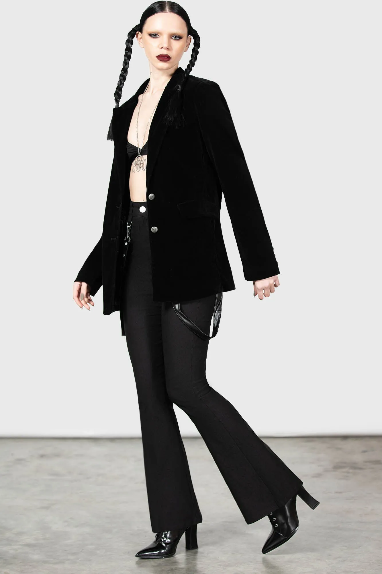 Astaroth Velvet Boyfriend Blazer - Resurrect