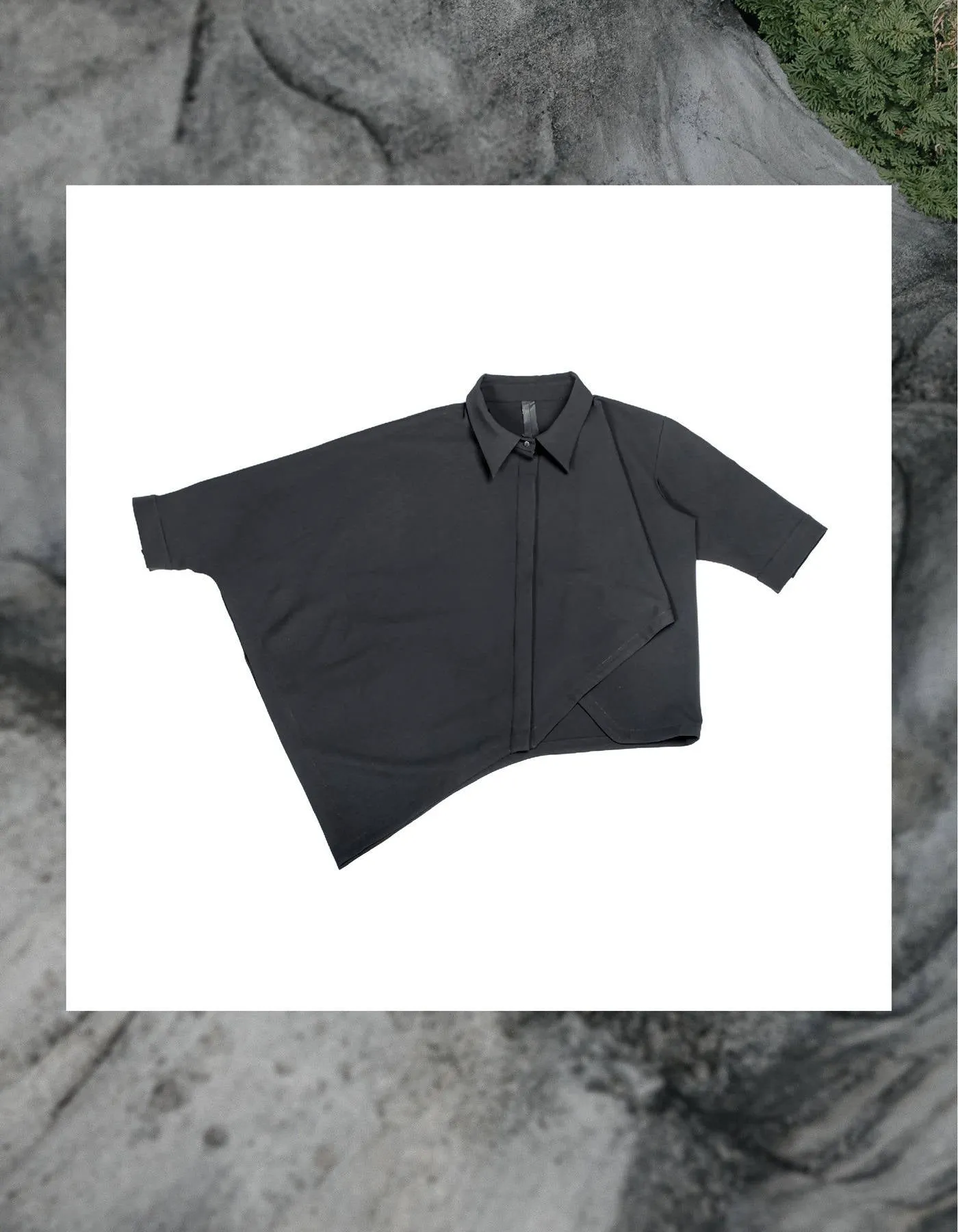 Asymmetric Short Sleeve Shirt