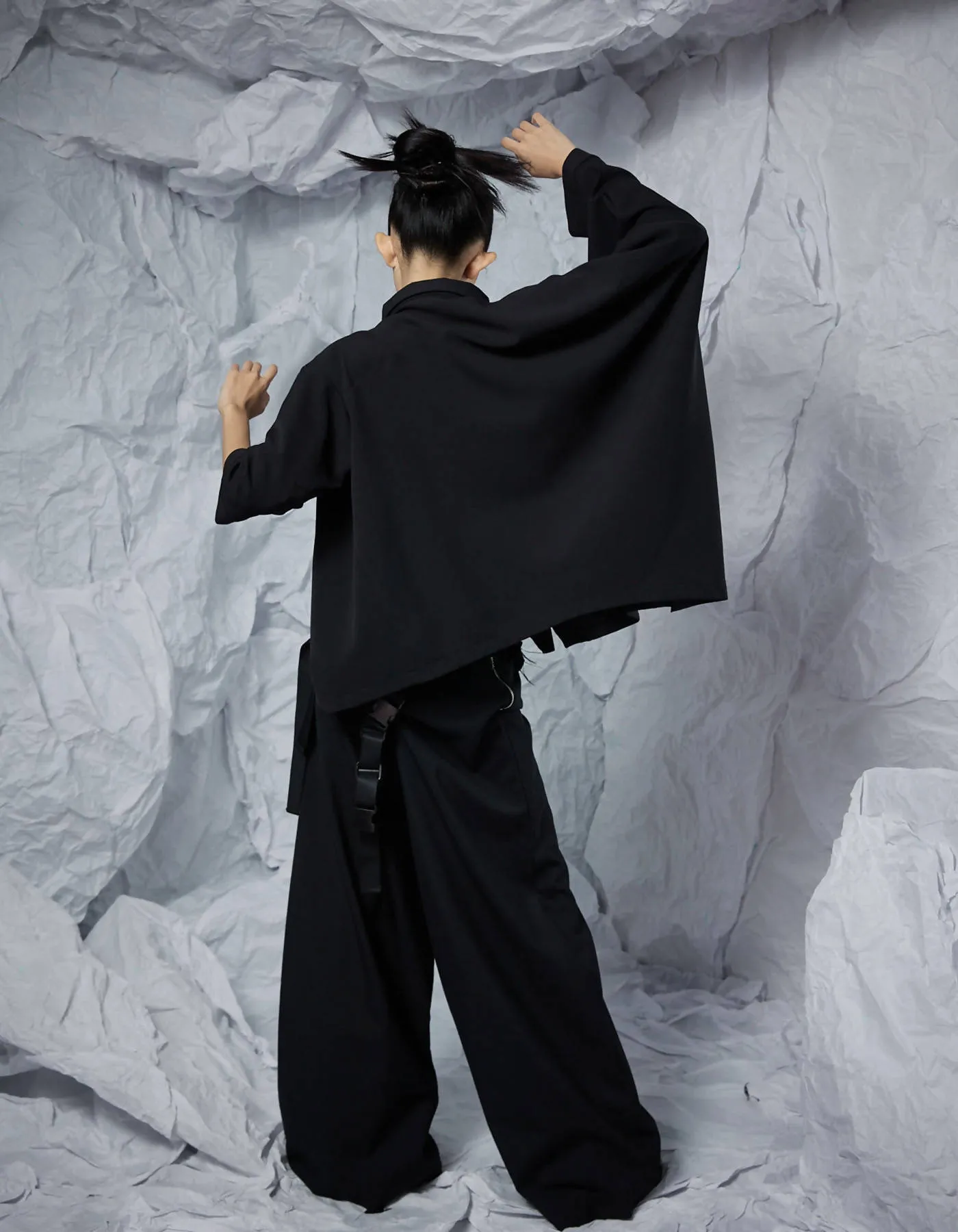 Asymmetric Short Sleeve Shirt