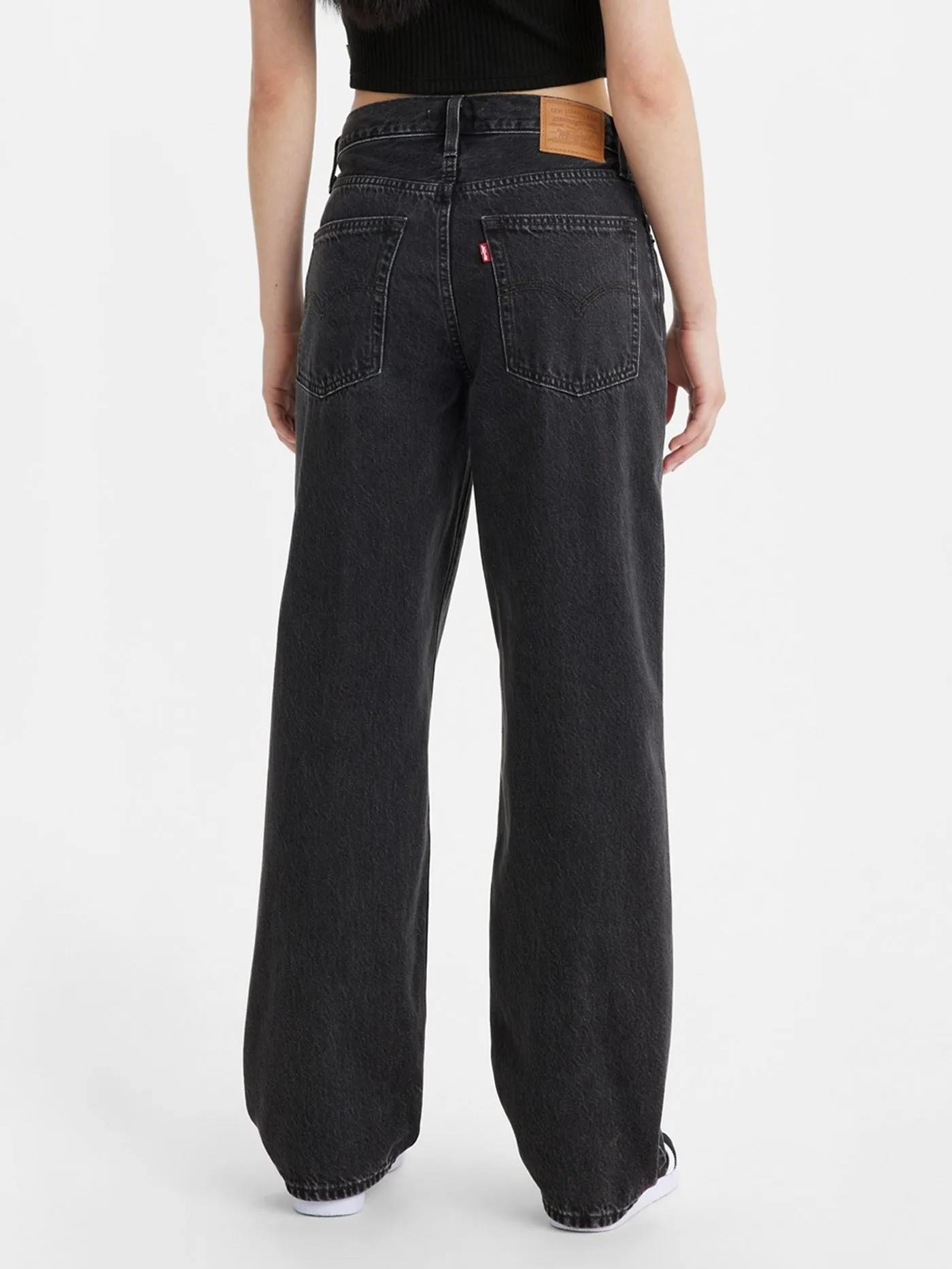 Baggy Dad Black Stonewash Jeans