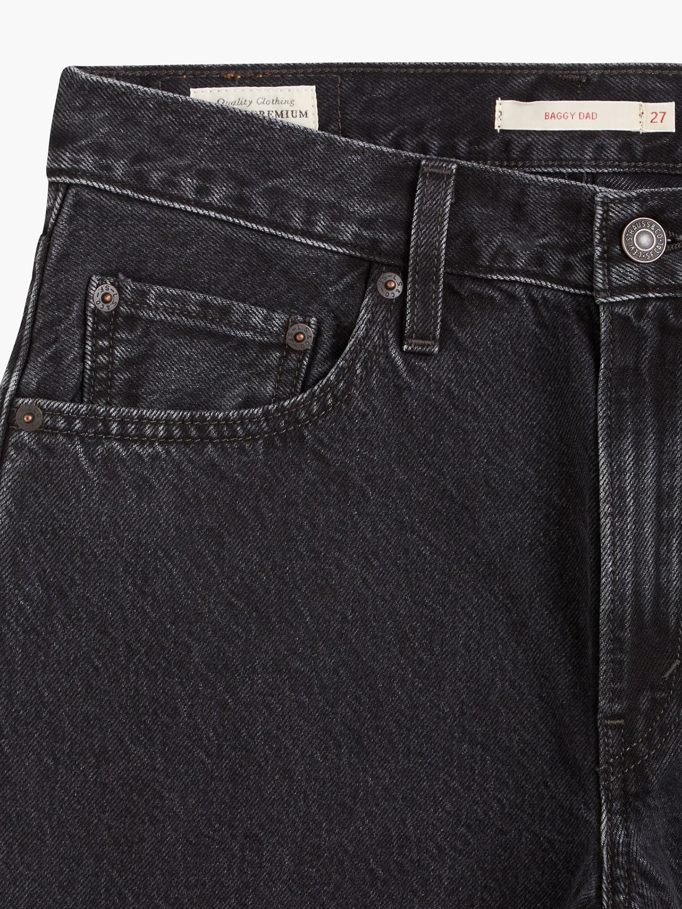 Baggy Dad Black Stonewash Jeans
