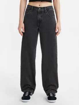 Baggy Dad Black Stonewash Jeans