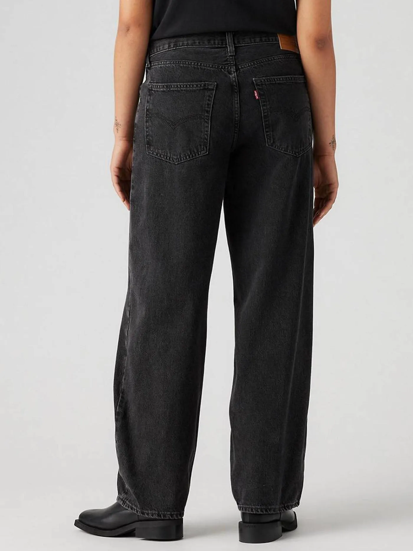 Baggy Dad Black Stonewash Jeans
