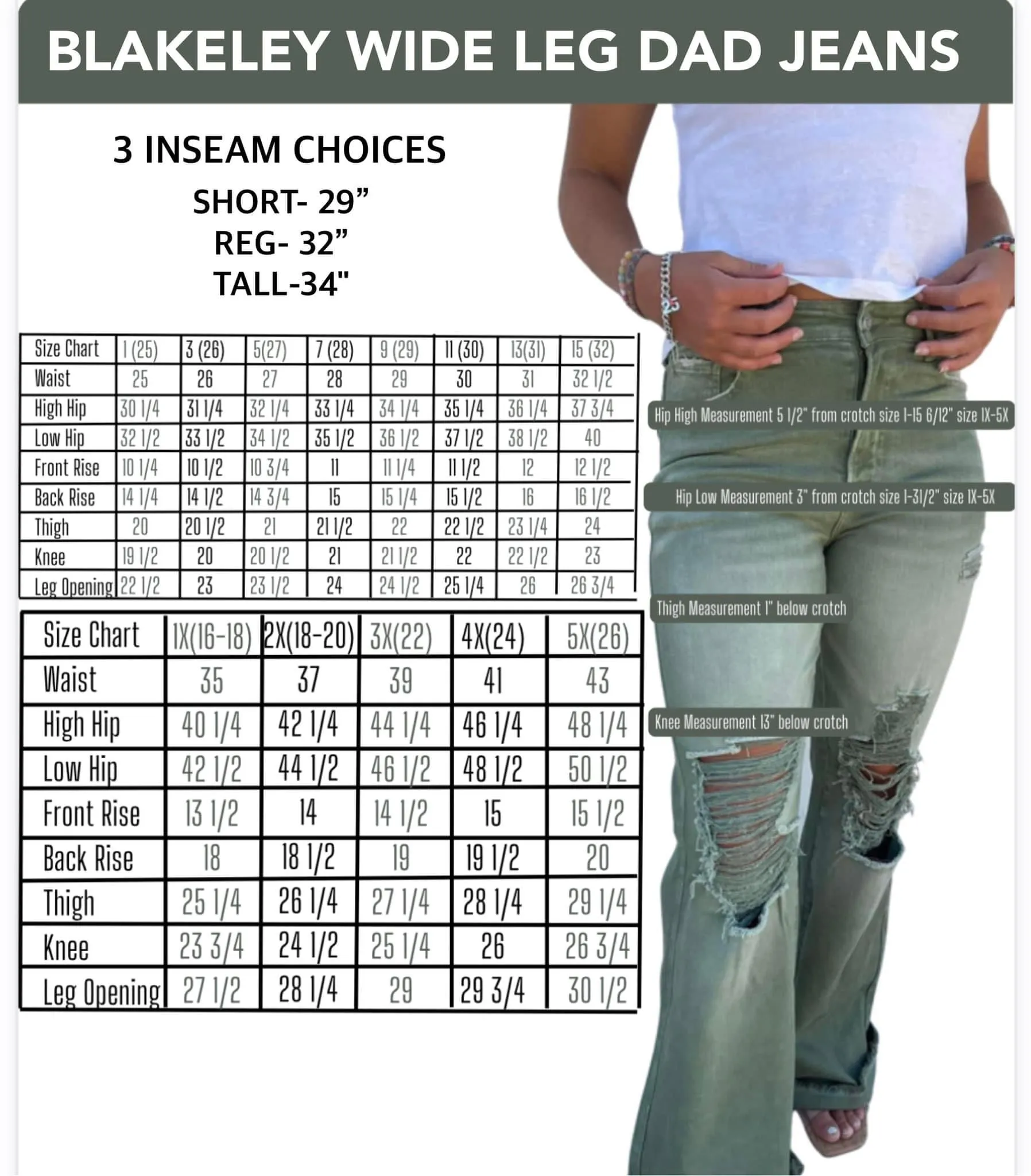 BLAKELEY DISTRESSED COLORED JEANS OLIVE