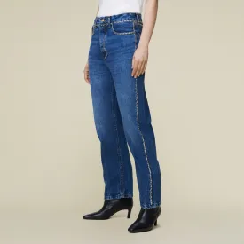 Dana Jackson Rivet - Mid Rise Straight Fit