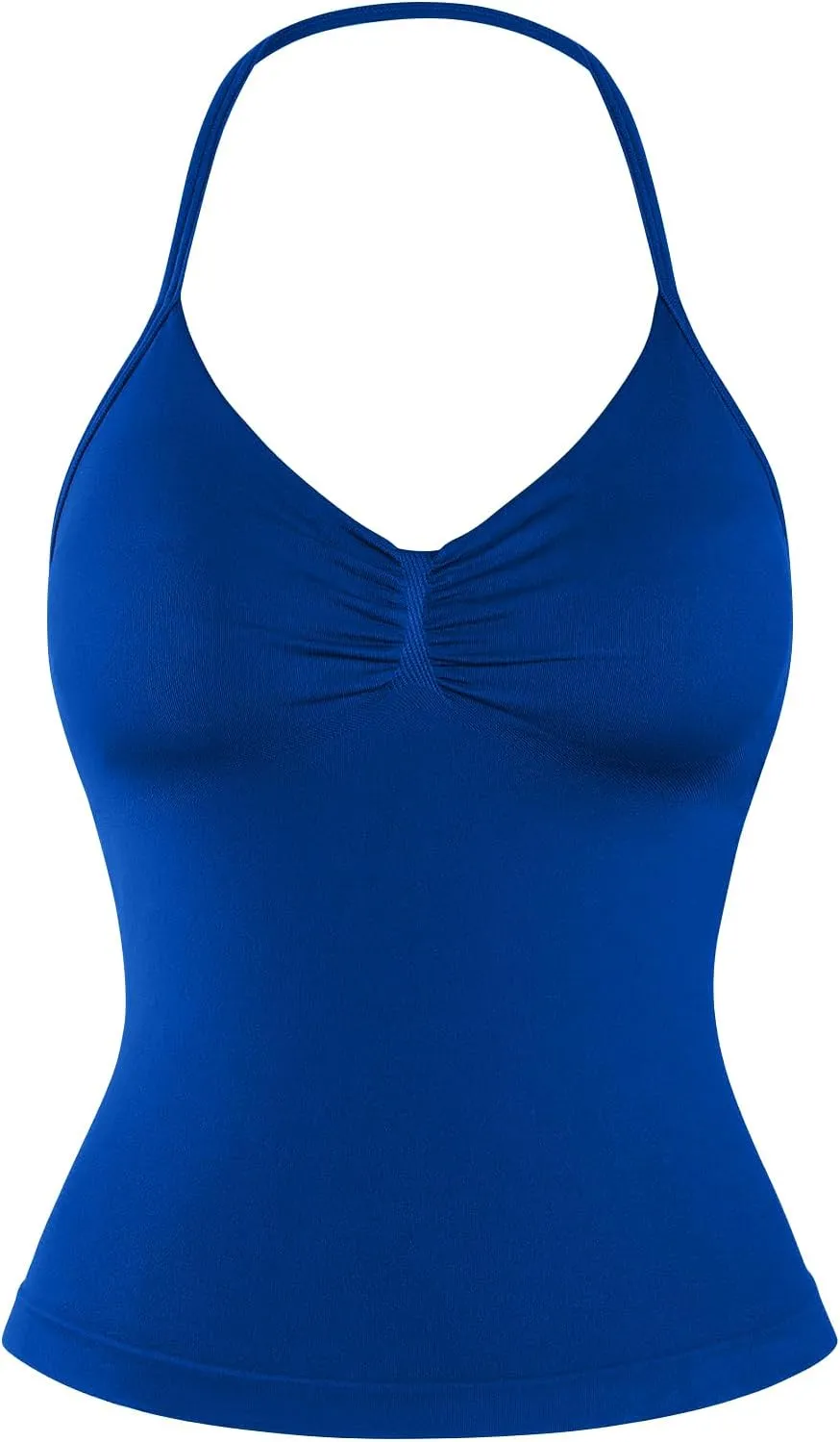 Impact Longline Strappy Top Women Halter Tops Workout Tank Compression Gym Fitness