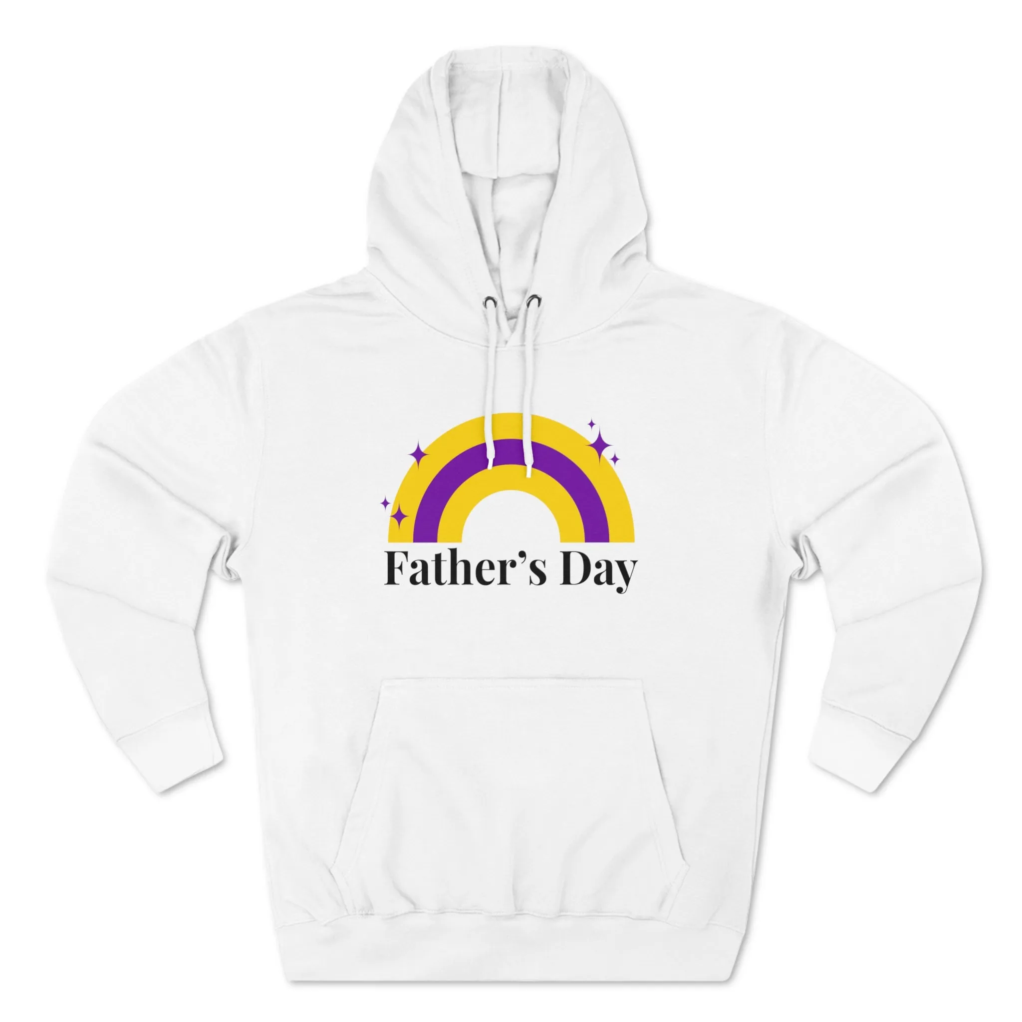 Intersexual Pride Flag Unisex Premium Pullover Hoodie - Father's Day