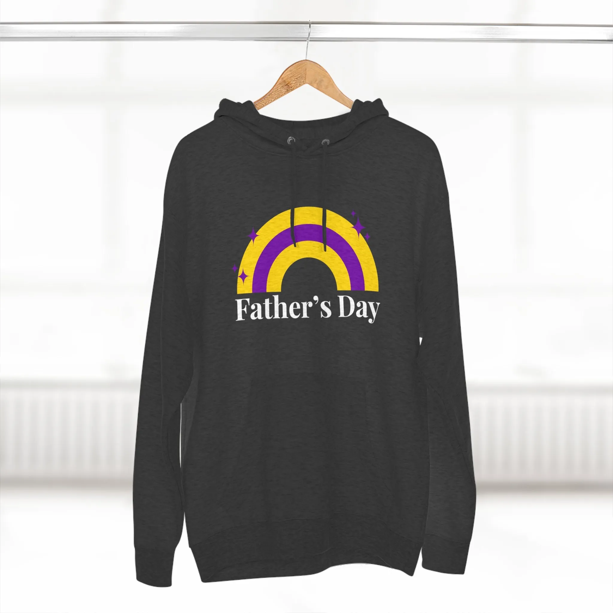 Intersexual Pride Flag Unisex Premium Pullover Hoodie - Father's Day