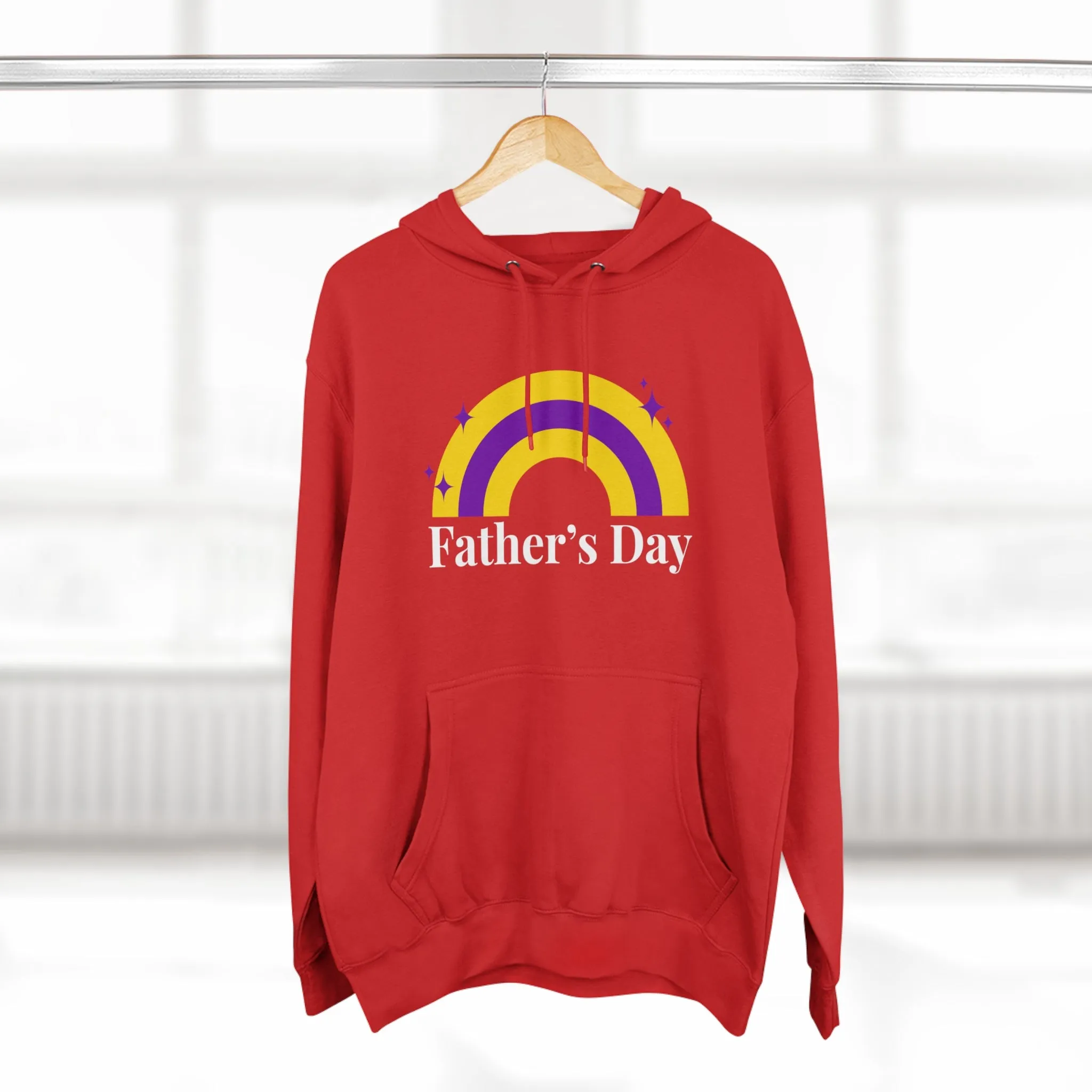 Intersexual Pride Flag Unisex Premium Pullover Hoodie - Father's Day
