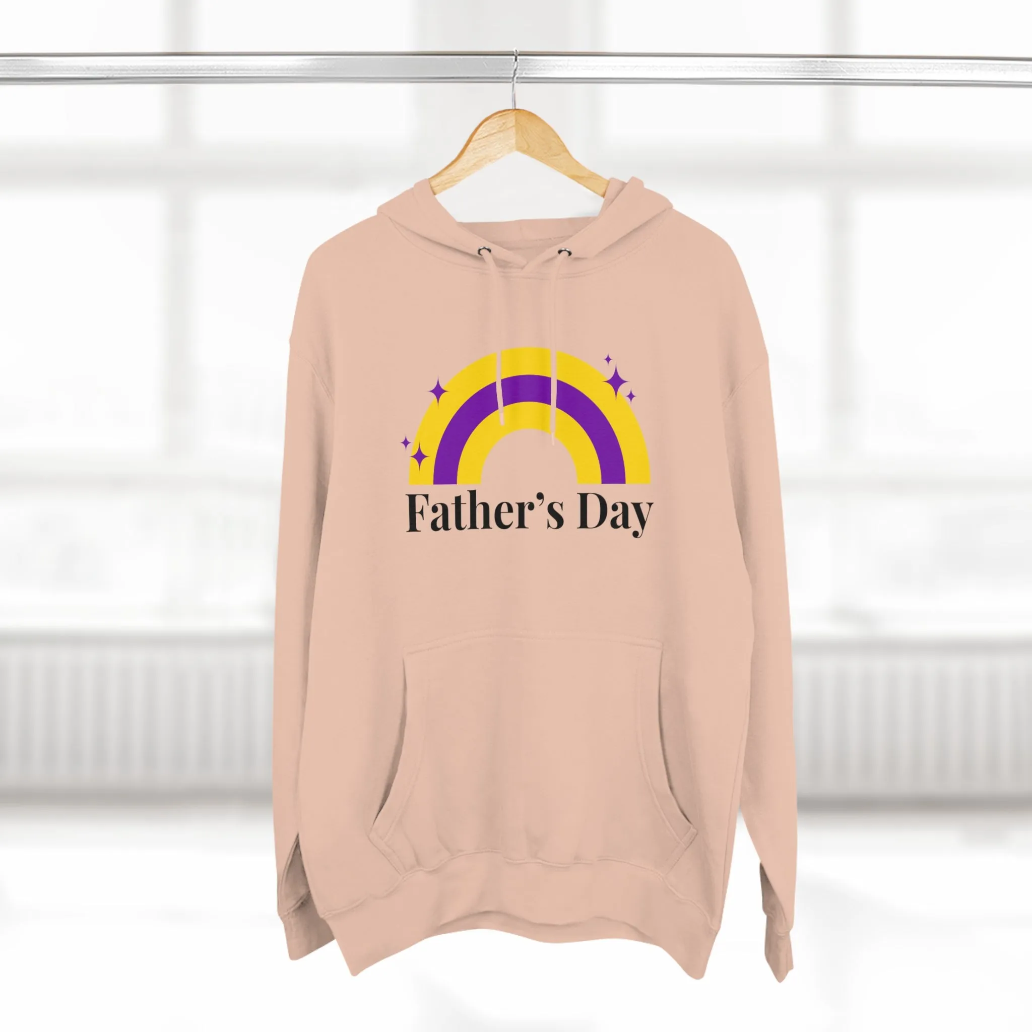 Intersexual Pride Flag Unisex Premium Pullover Hoodie - Father's Day