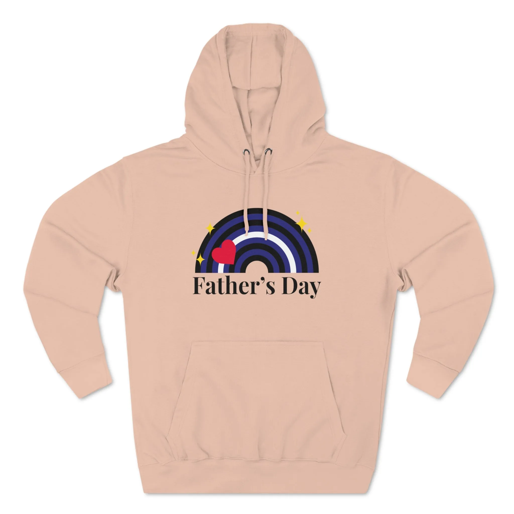 Leather Pride Flag Unisex Premium Pullover Hoodie - Father's Day