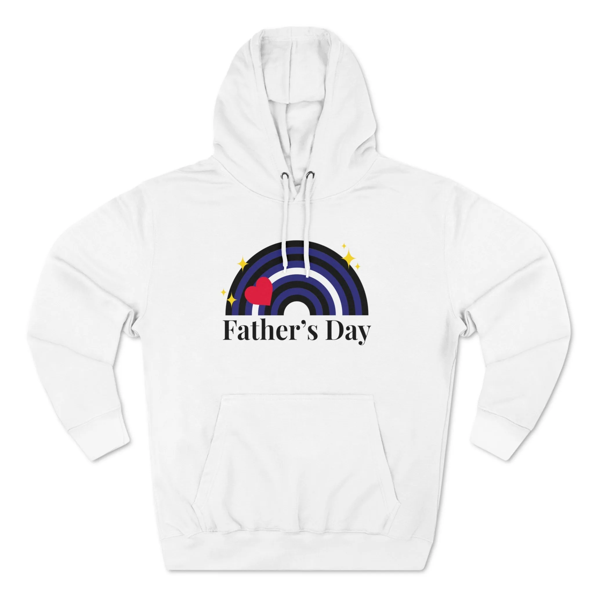 Leather Pride Flag Unisex Premium Pullover Hoodie - Father's Day