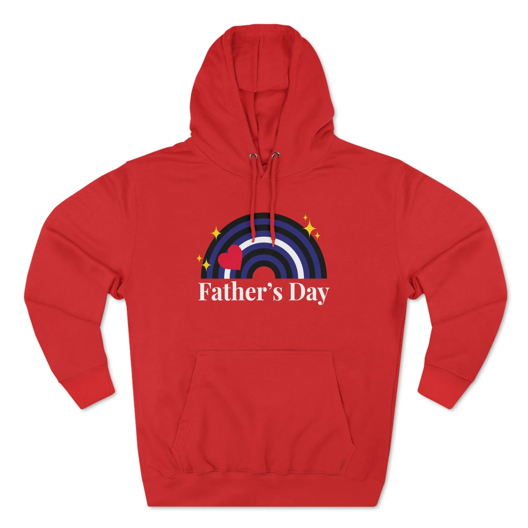 Leather Pride Flag Unisex Premium Pullover Hoodie - Father's Day