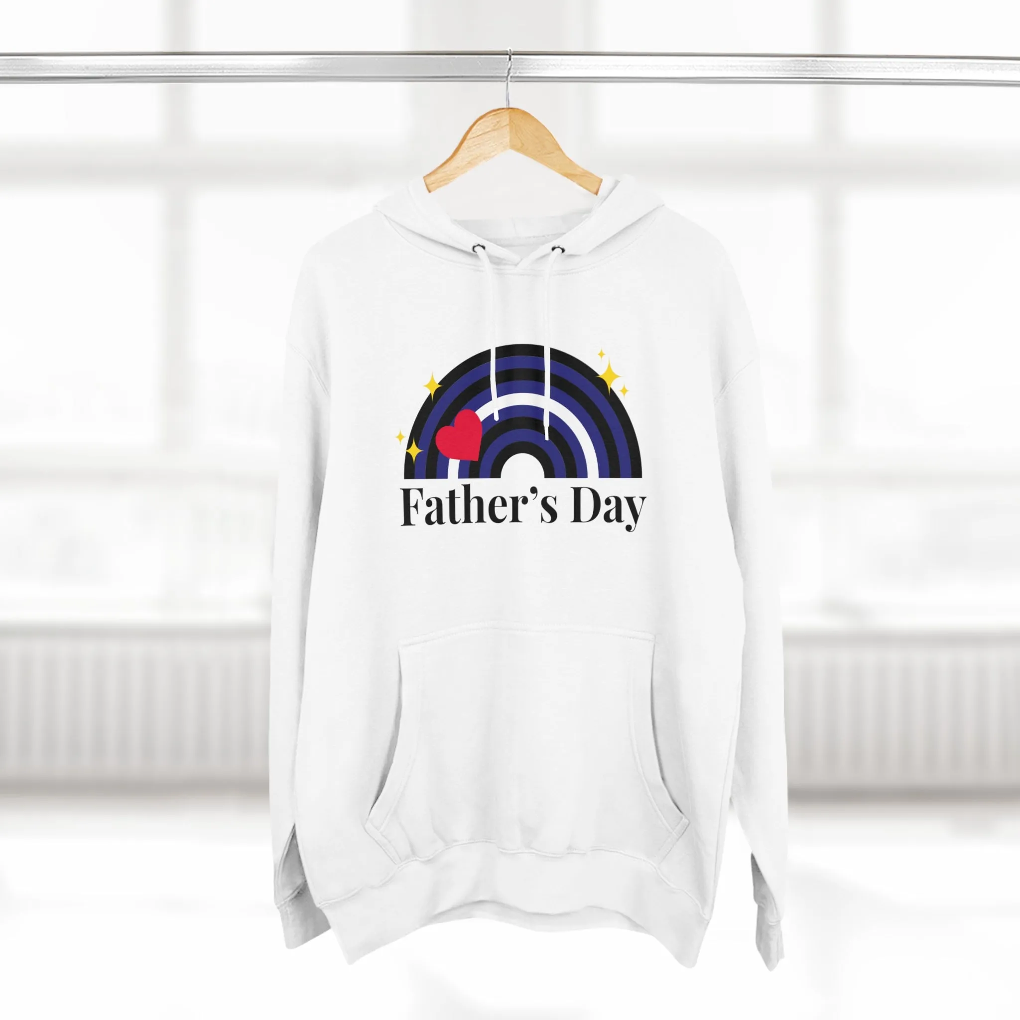 Leather Pride Flag Unisex Premium Pullover Hoodie - Father's Day