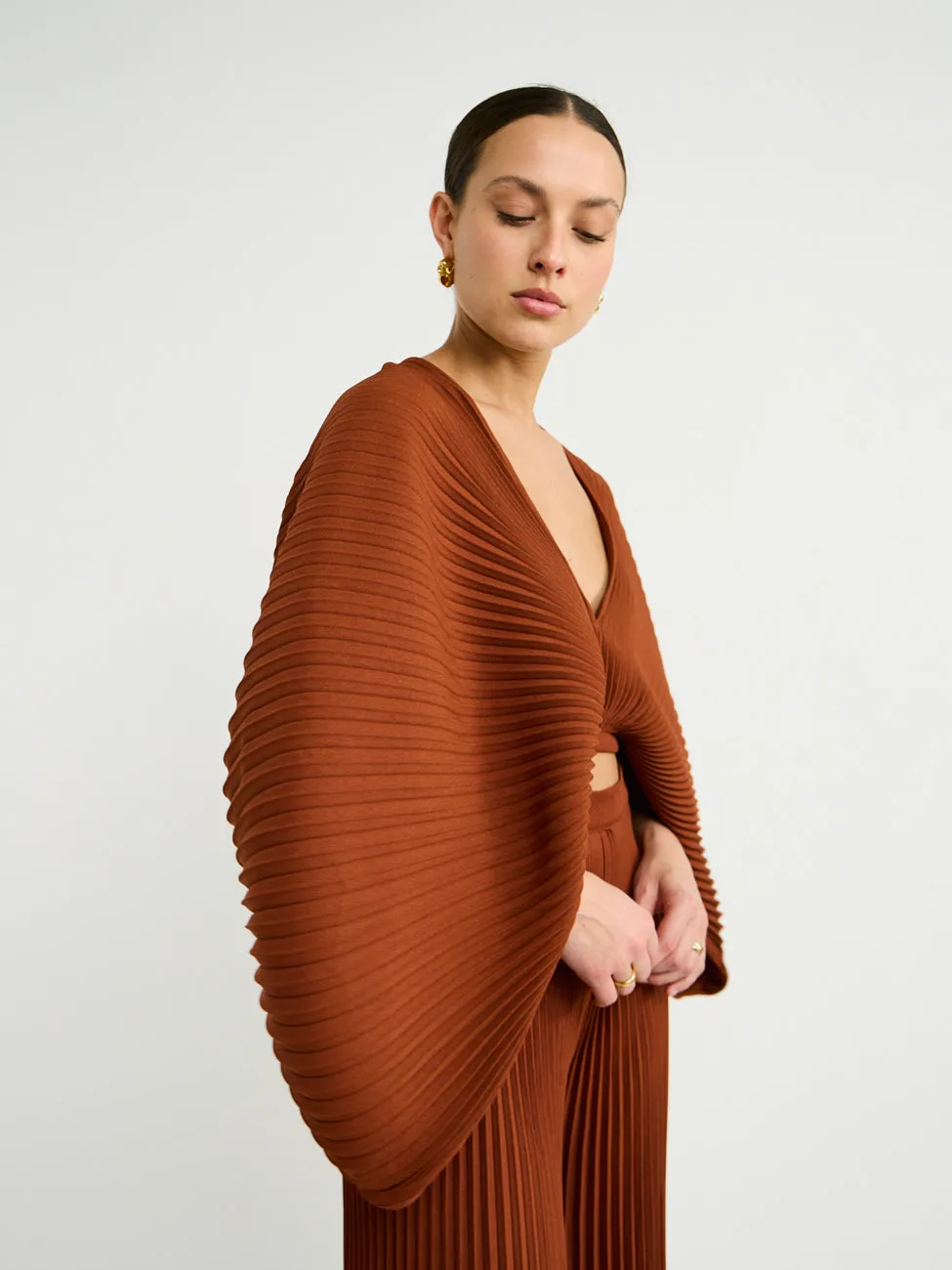 Lidee Versaillies Top in Terracotta