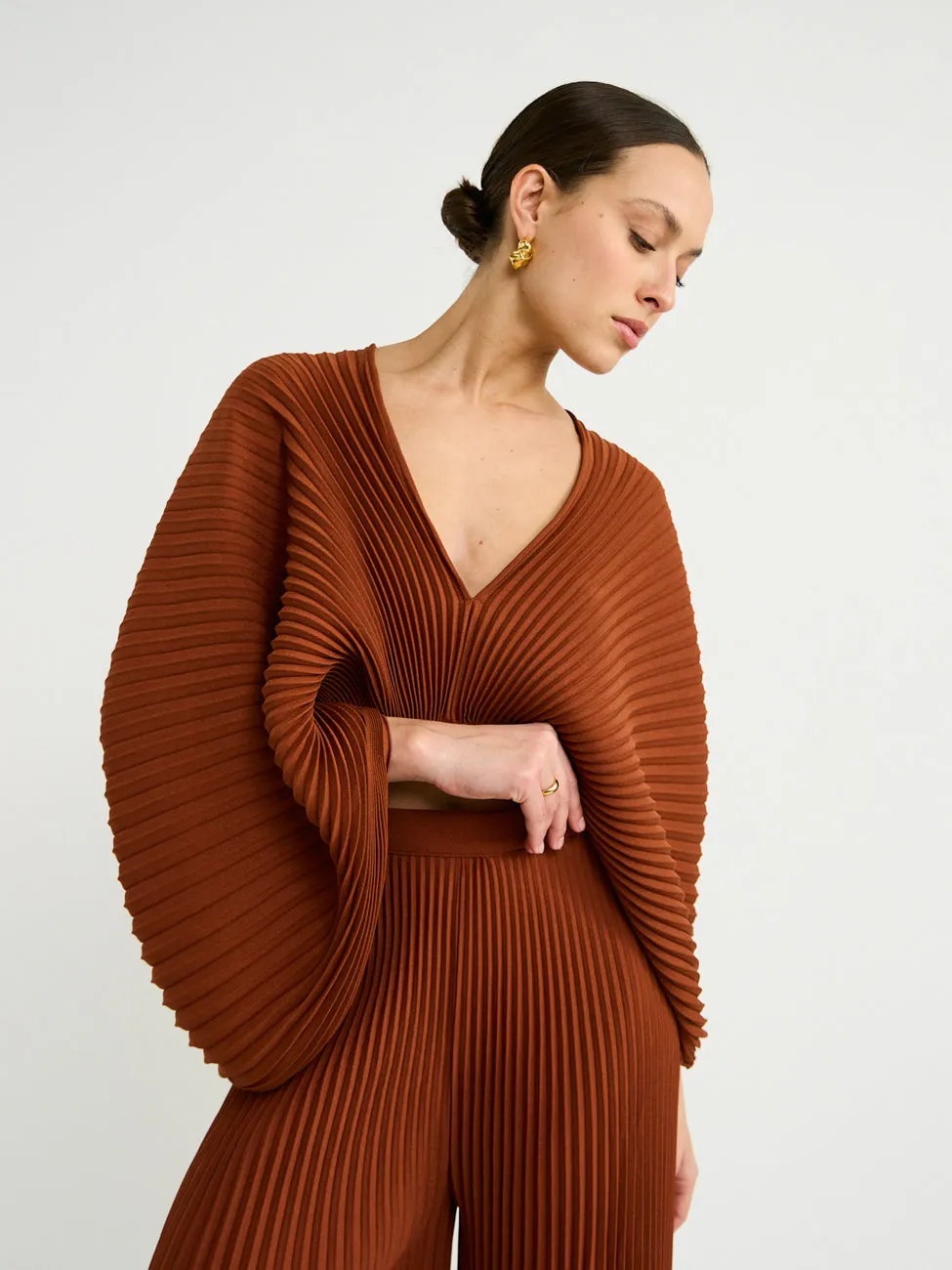 Lidee Versaillies Top in Terracotta
