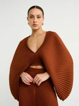 Lidee Versaillies Top in Terracotta