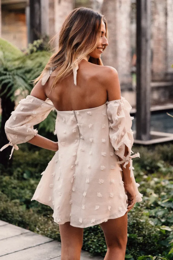Lost In Rome Dress Beige