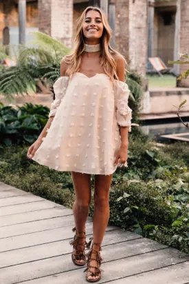 Lost In Rome Dress Beige