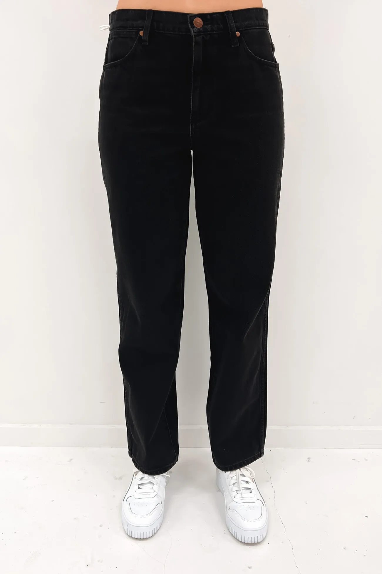 Mid Rise Vintage Straight Jean Backstage Black