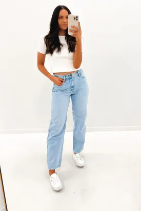 Mid Rise Vintage Straight Jean Summer Love