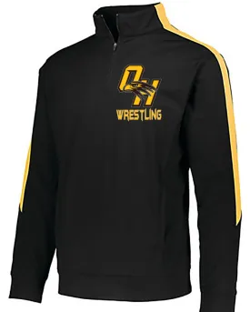 Ogemaw Falcon Wrestling Grapplers Black & Gold 1/4 Zip Adult Pullover Full Zip Youth