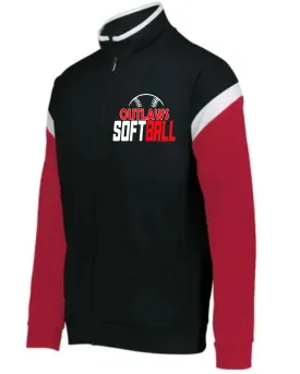 Ogemaw Outlaws Softball 2024-2025 Black & Red Adult & Youth Full Zip Jacket Track Pant Options