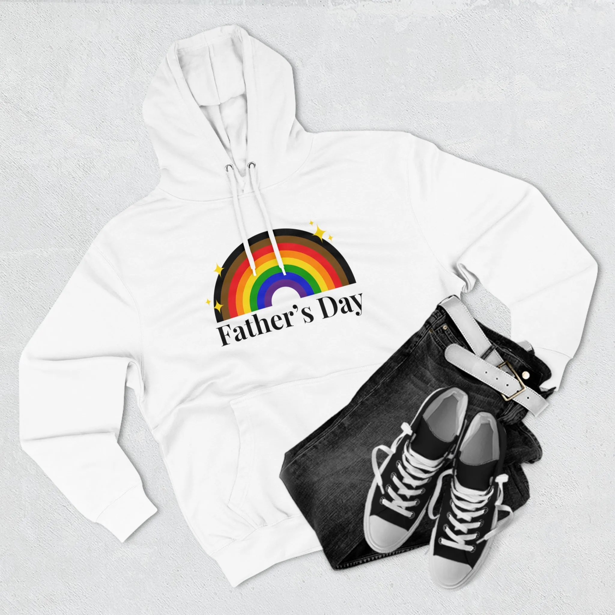 Philadelphia Pride Flag Unisex Premium Pullover Hoodie - Father's Day