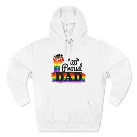 Philadelphia Pride Flag Unisex Premium Pullover Hoodie - Proud Dad