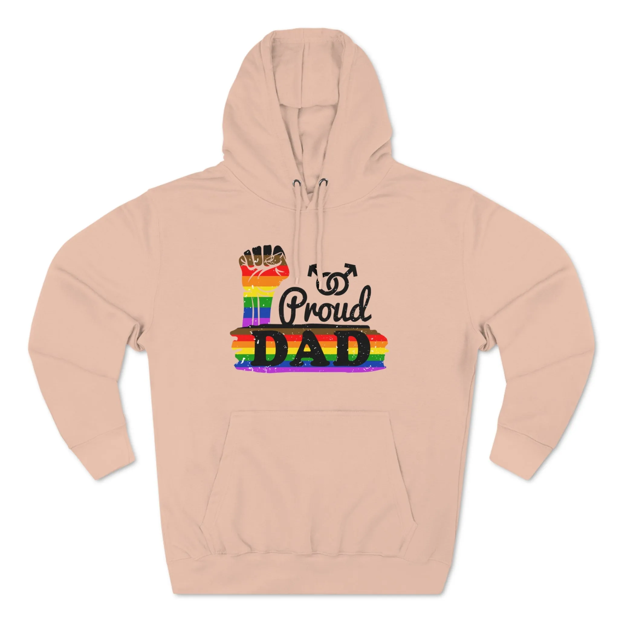 Philadelphia Pride Flag Unisex Premium Pullover Hoodie - Proud Dad