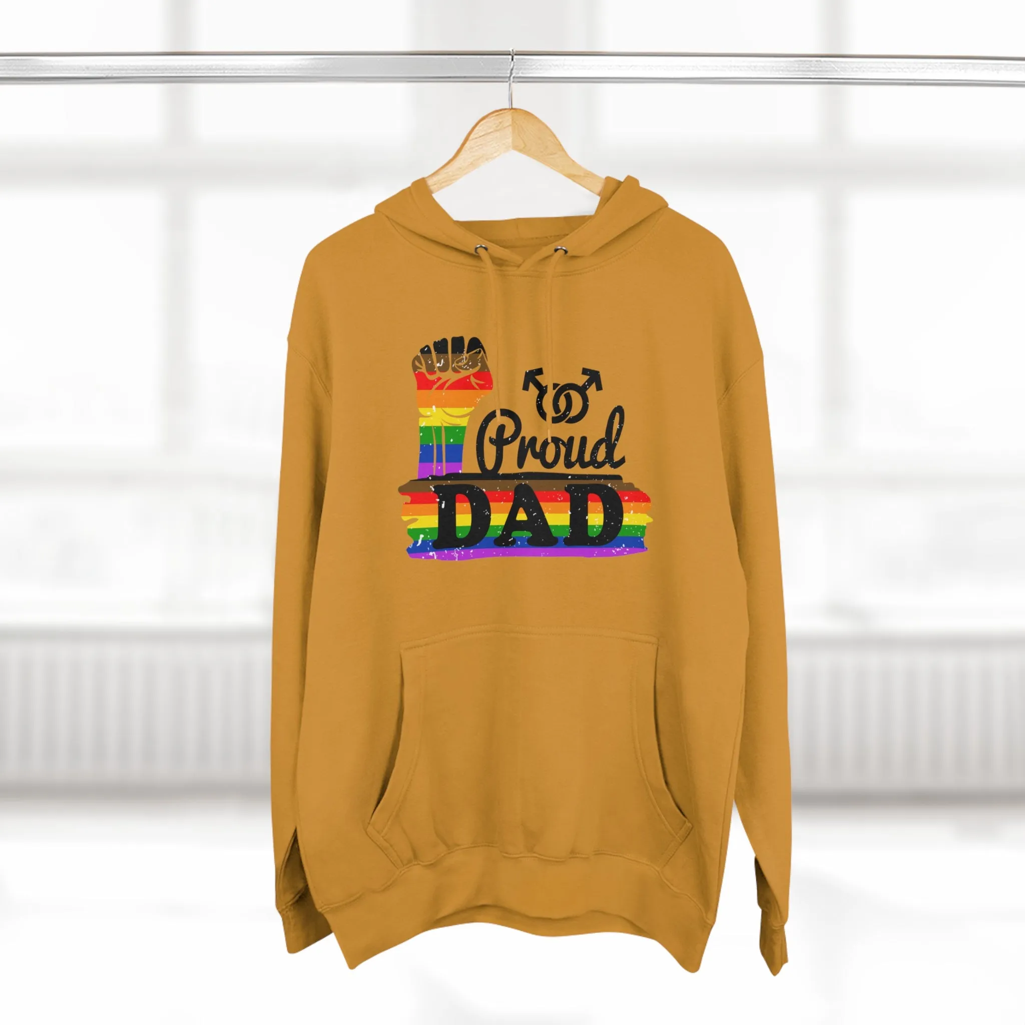 Philadelphia Pride Flag Unisex Premium Pullover Hoodie - Proud Dad