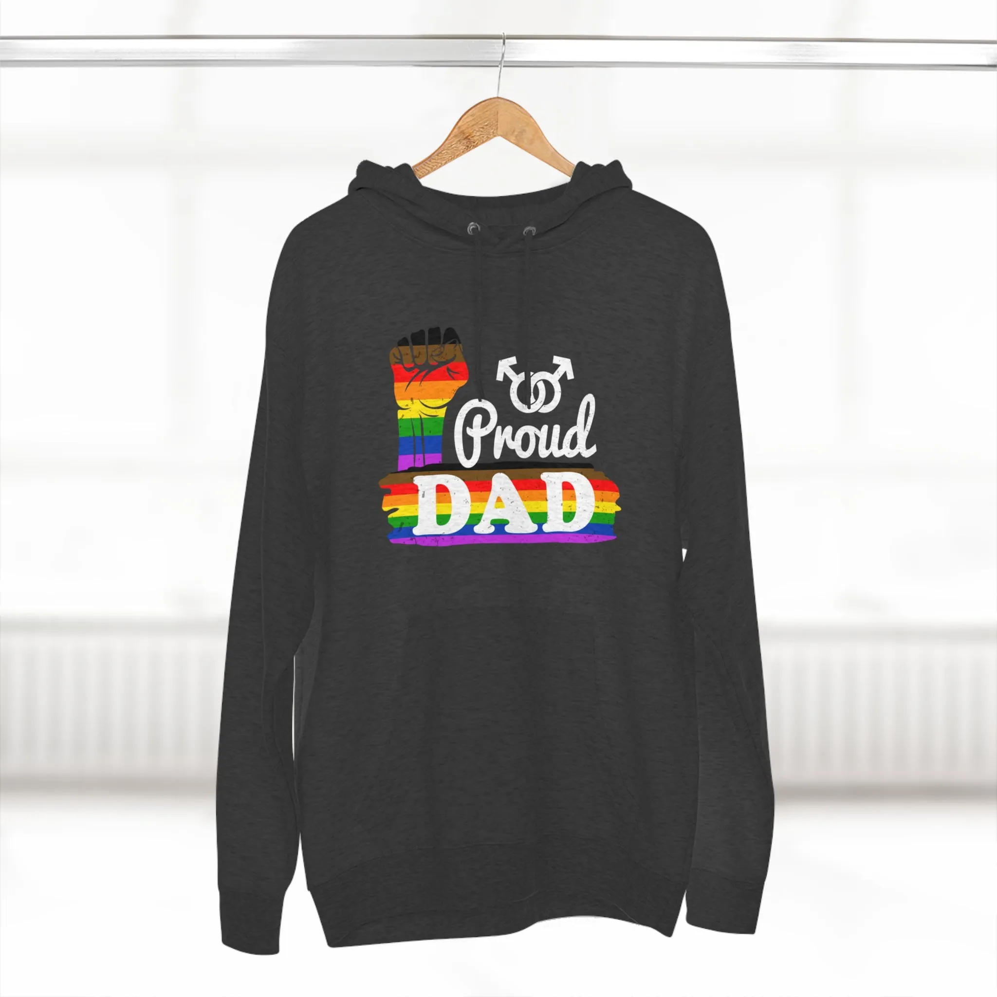 Philadelphia Pride Flag Unisex Premium Pullover Hoodie - Proud Dad