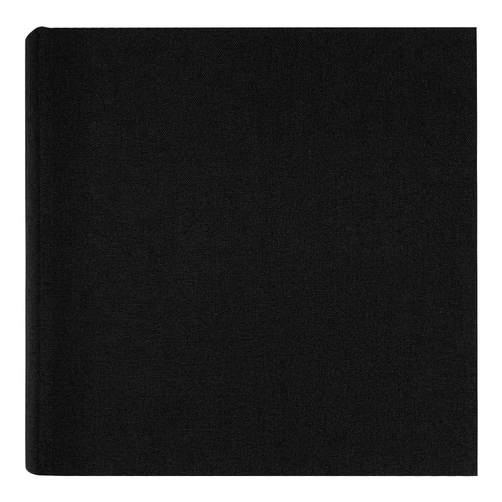 Plush Linen Black Slip-in Photo Album 200 Photos