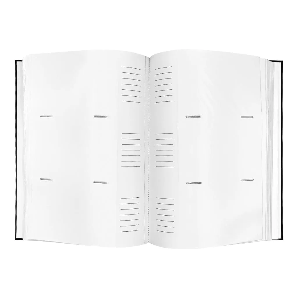 Plush Linen Black Slip-in Photo Album 300 Photos