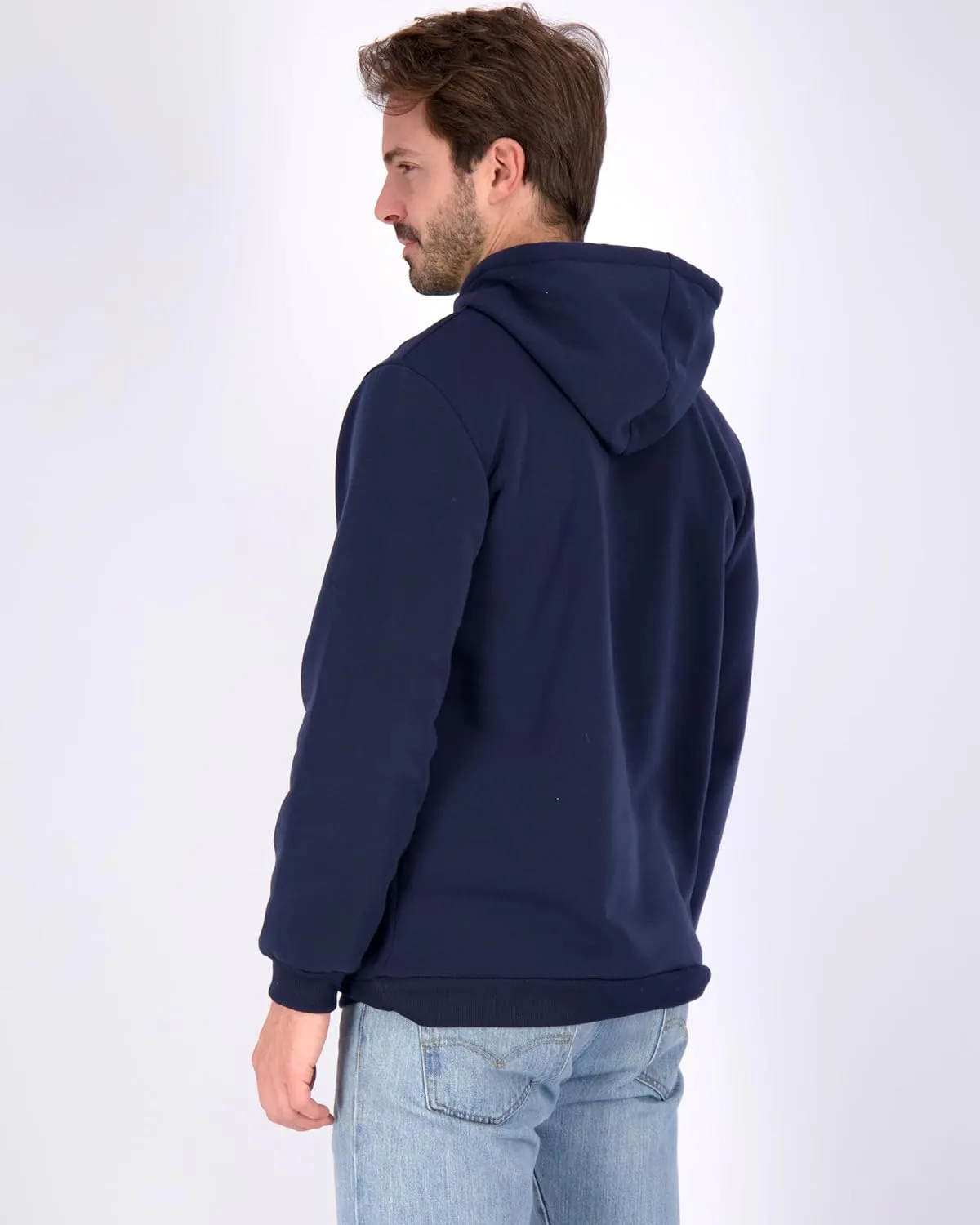 Real Essentials 3 Pack: Men's Fleece Pullover Hoodie - Long Sleeve Hooded Sweatshirt Pockets (Available in Big & Tall)