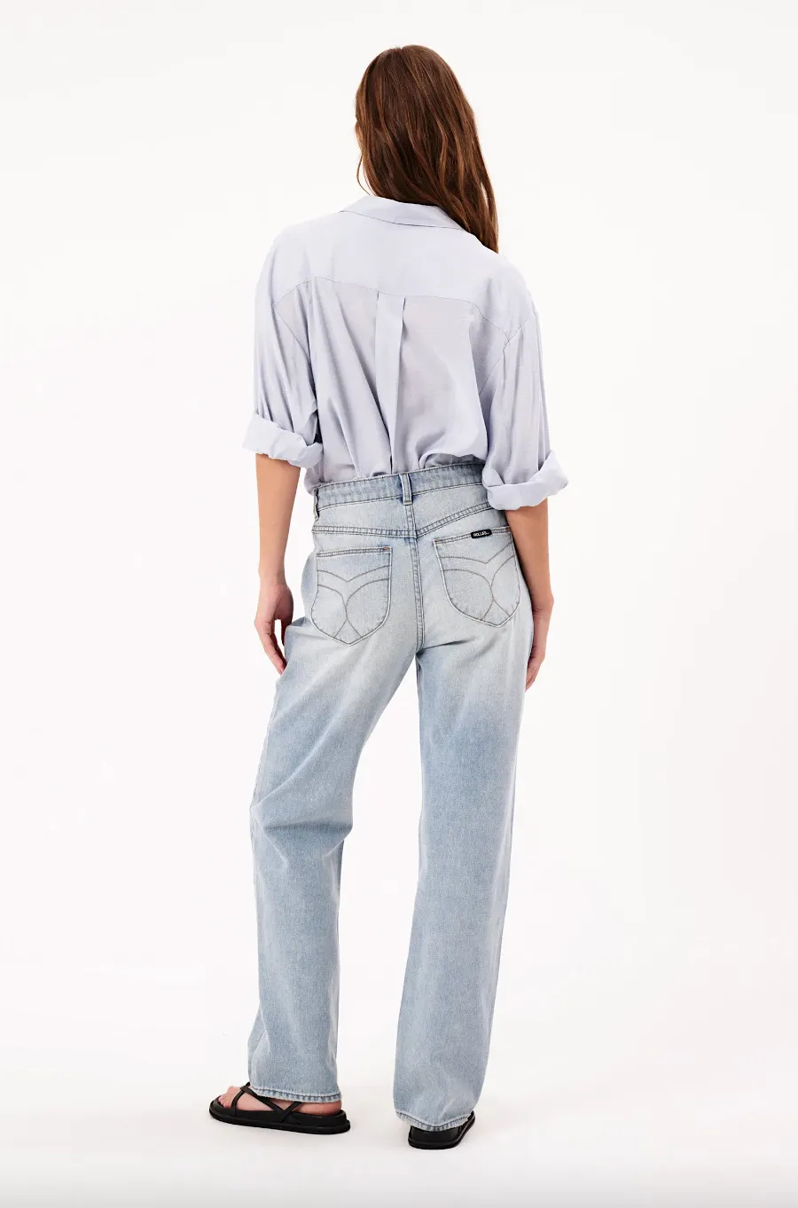 rolla's 90s relaxed dad jean - faded blue