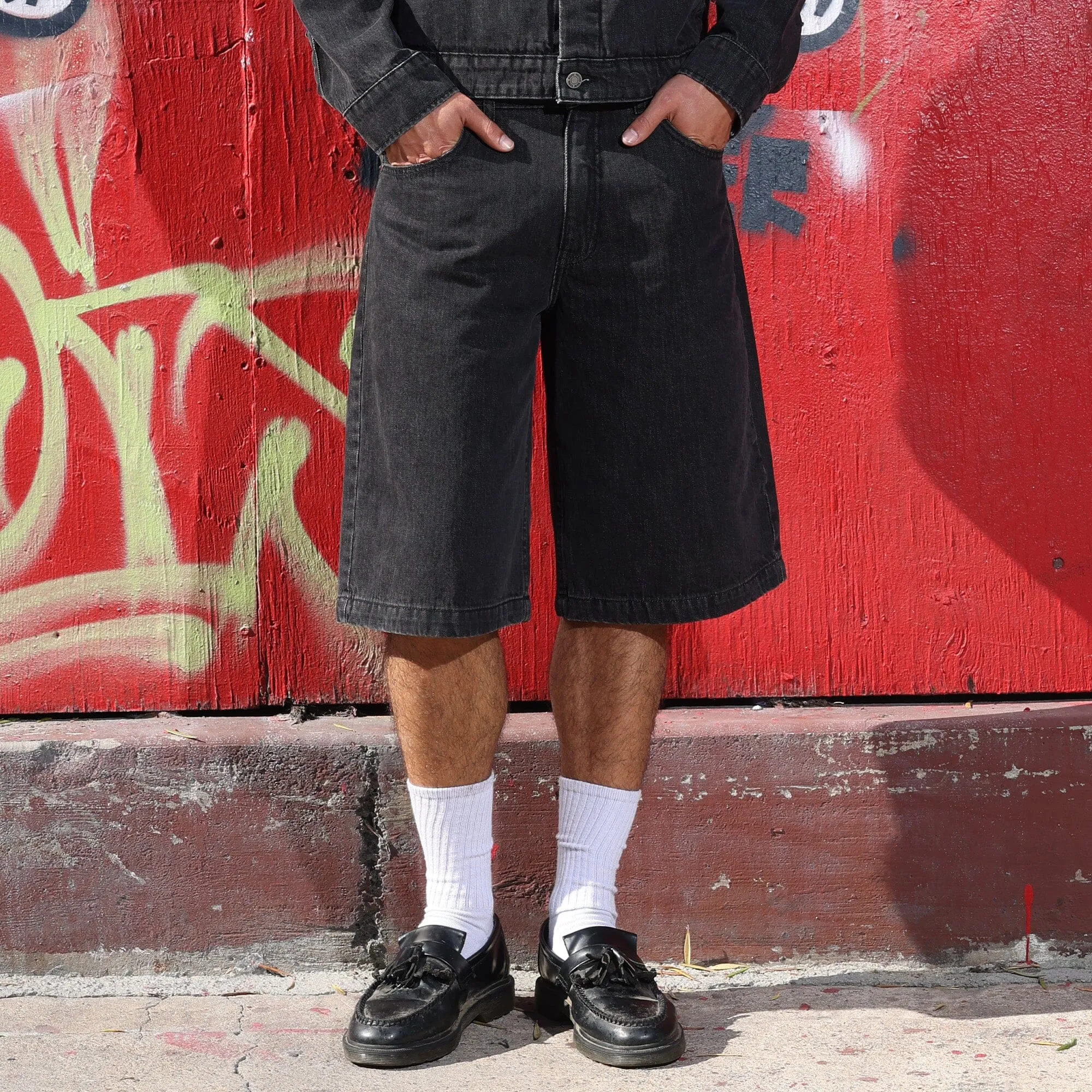 The Tokyo Dad Jean Shorts | Baggy, Wide-Leg