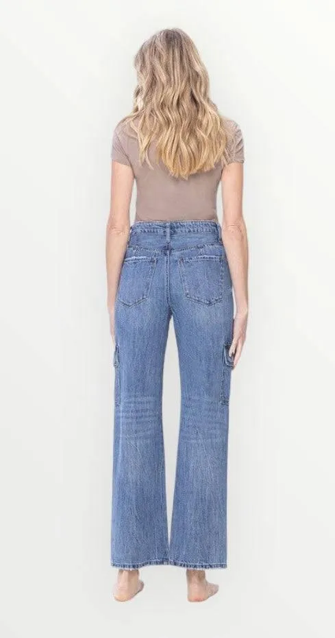 Vervet High rise dad cargo jeans