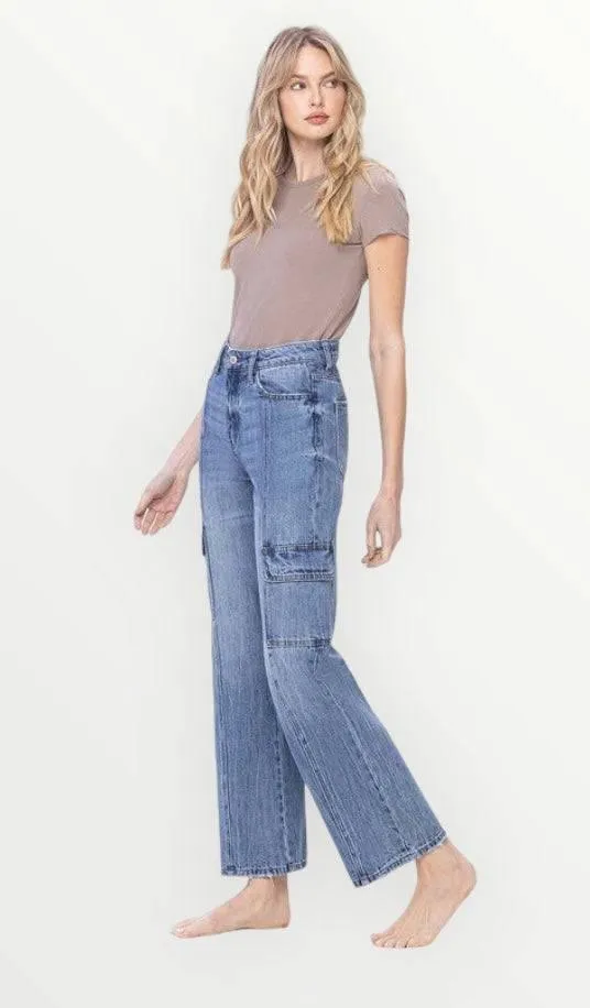 Vervet High rise dad cargo jeans