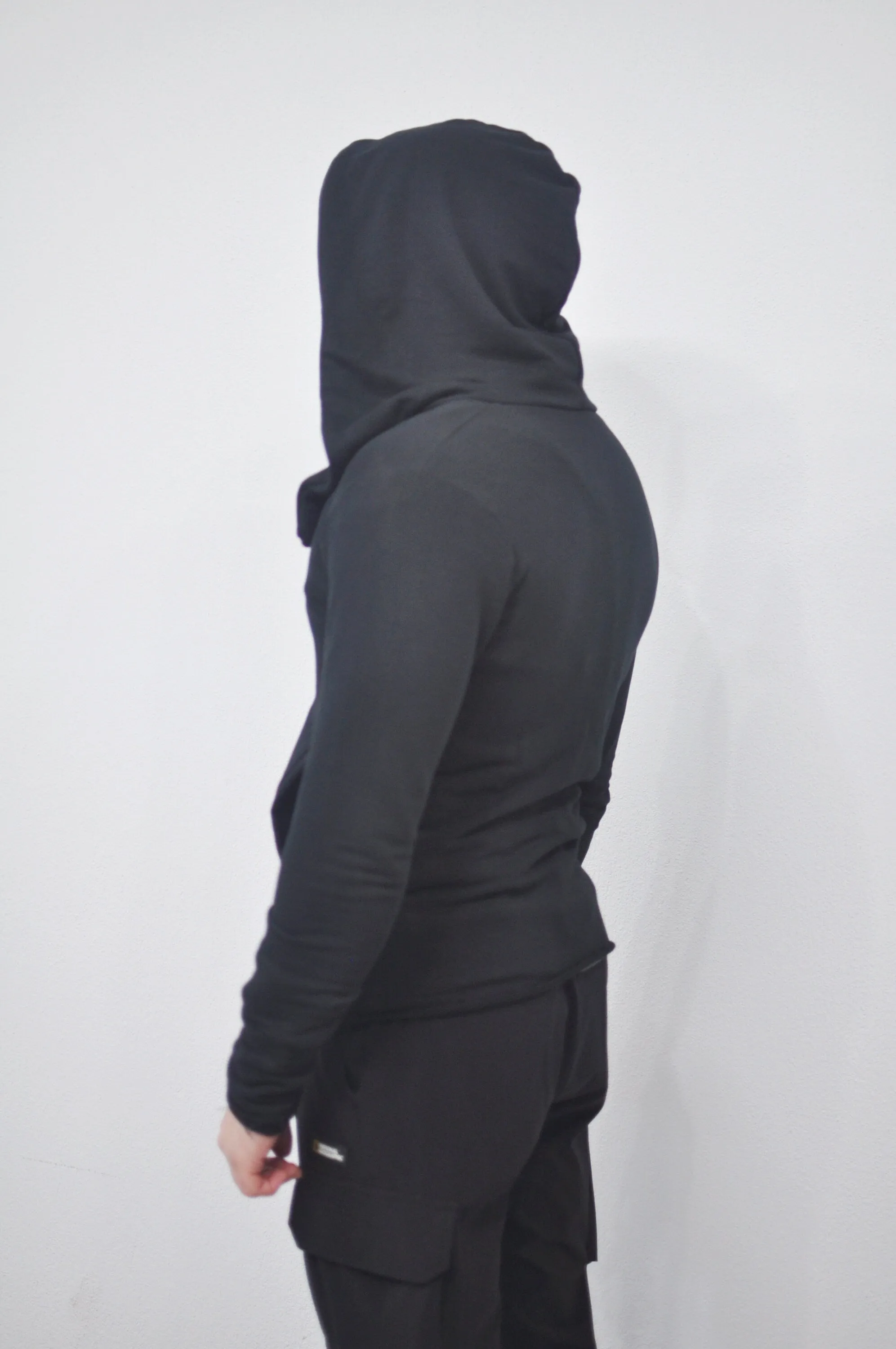 XS - 8XL Men's Asymmetric Zip up Hooded Terry Cotton Cyberpunk Hoodie / Jacket Top T-Shirt Hoodie / Fleece Hoodie / Gothic Hoodie- BB080